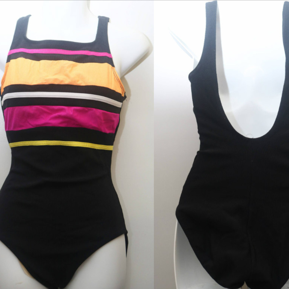 90's Vintage "LONGITUDE" Colorblocked Swimsuit